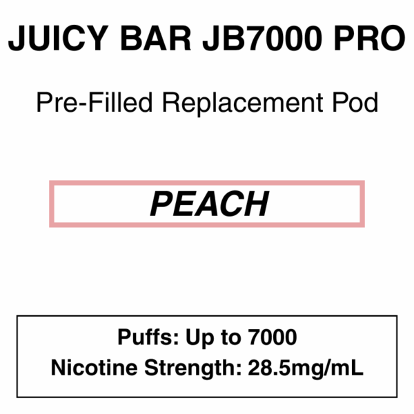 Juicy Bar - Closed Pod Vape - Replacement Pod - 28.5mg/ml Nicotine - 7000 Puffs - Image 11
