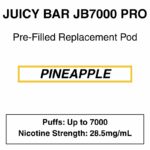 Juicy Bar - Closed Pod Vape - Replacement Pod - 28.5mg/ml Nicotine - 7000 Puffs - Image 10