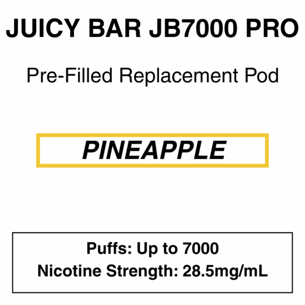 Juicy Bar - Closed Pod Vape - Replacement Pod - 28.5mg/ml Nicotine - 7000 Puffs - Image 10