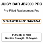 Juicy Bar - Closed Pod Vape - Replacement Pod - 28.5mg/ml Nicotine - 7000 Puffs - Image 9