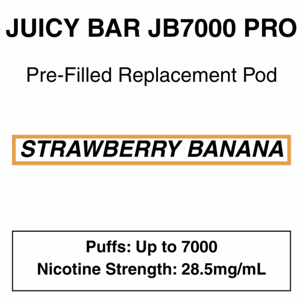 Juicy Bar - Closed Pod Vape - Replacement Pod - 28.5mg/ml Nicotine - 7000 Puffs - Image 9