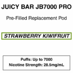 Juicy Bar - Closed Pod Vape - Replacement Pod - 28.5mg/ml Nicotine - 7000 Puffs - Image 8