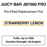 Juicy Bar - Closed Pod Vape - Replacement Pod - 28.5mg/ml Nicotine - 7000 Puffs - Image 7