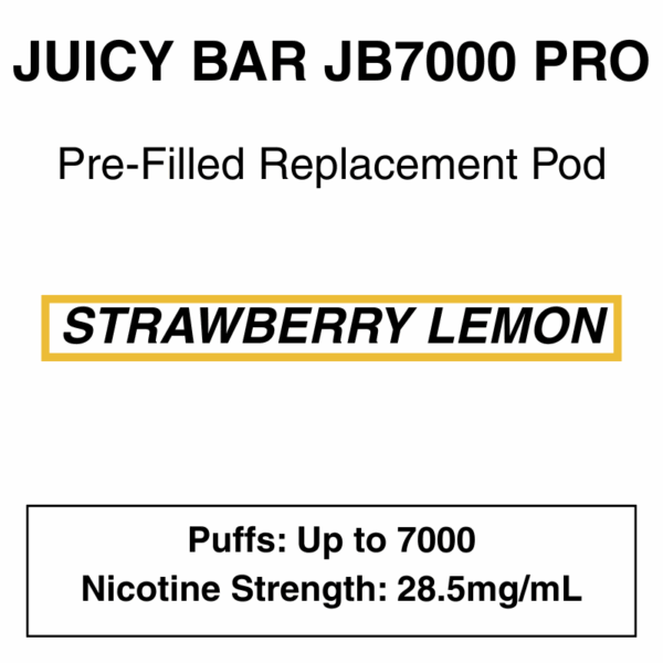 Juicy Bar - Closed Pod Vape - Replacement Pod - 28.5mg/ml Nicotine - 7000 Puffs - Image 7