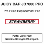Juicy Bar - Closed Pod Vape - Replacement Pod - 28.5mg/ml Nicotine - 7000 Puffs - Image 5