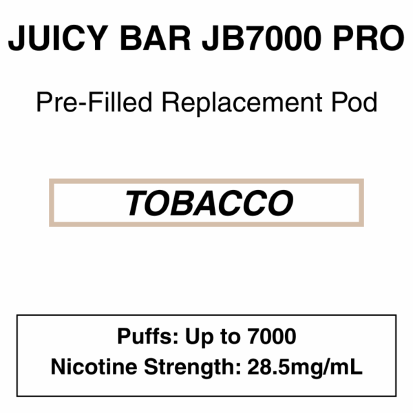 Juicy Bar - Closed Pod Vape - Replacement Pod - 28.5mg/ml Nicotine - 7000 Puffs - Image 3