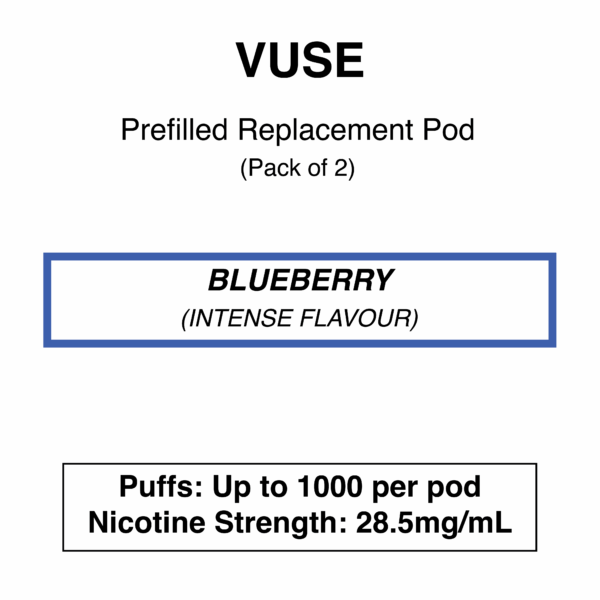 Vuse - eLiquids - Blueberry - 28.5mg/mL (Intense Flavour) - Image 1
