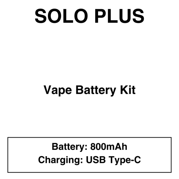 Solo Plus - Device - 800mAh - Pods Not Included - Image 1