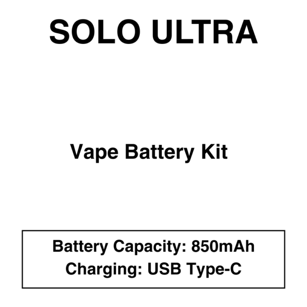 Solo Ultra - Battery Kit - Pods Not Included - Image 1