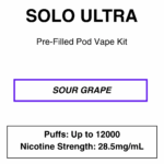 Solo Ultra - Vape Kit - 28.5mg/mL - 12000 Puffs - Image 5