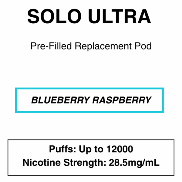 Solo Ultra - Replacement Pod - 28.5mg/ml Nicotine - 12000 Puffs - Image 17