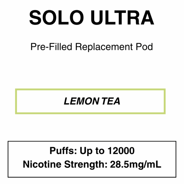 Solo Ultra - Replacement Pod - 28.5mg/ml Nicotine - 12000 Puffs - Image 15