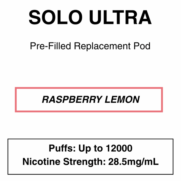 Solo Ultra - Replacement Pod - 28.5mg/ml Nicotine - 12000 Puffs - Image 13