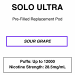 Solo Ultra - Replacement Pod - 28.5mg/ml Nicotine - 12000 Puffs - Image 10