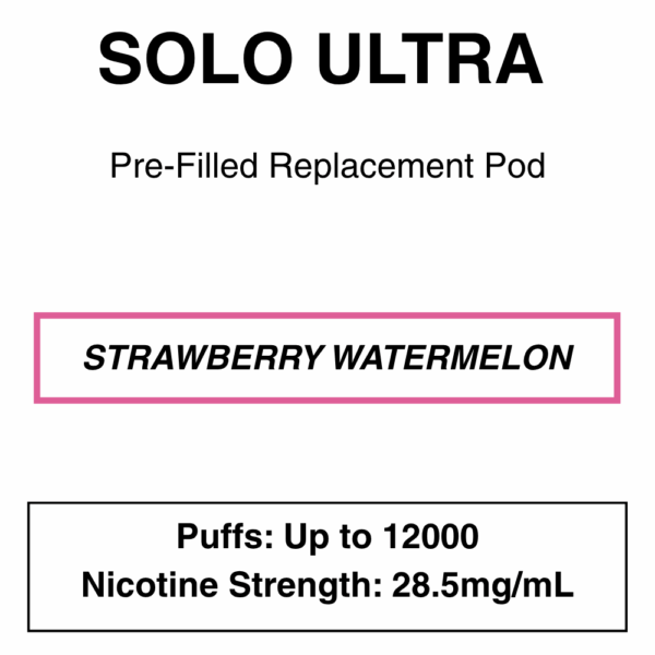Solo Ultra - Replacement Pod - 28.5mg/ml Nicotine - 12000 Puffs - Image 11