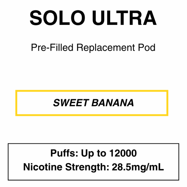 Solo Ultra - Replacement Pod - 28.5mg/ml Nicotine - 12000 Puffs - Image 9