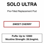 Solo Ultra - Replacement Pod - 28.5mg/ml Nicotine - 12000 Puffs - Image 8