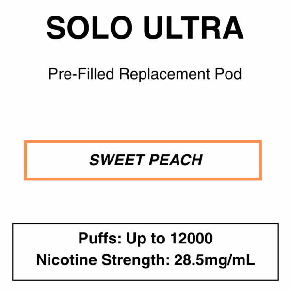 Solo Ultra - Replacement Pod - 28.5mg/ml Nicotine - 12000 Puffs - Image 7