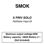 SMOK - X Priv Solo - Pod Mod Kit - 80W - Batteries Not Included