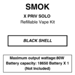 SMOK - X Priv Solo - Pod Mod Kit - 80W - Batteries Not Included - Image 6