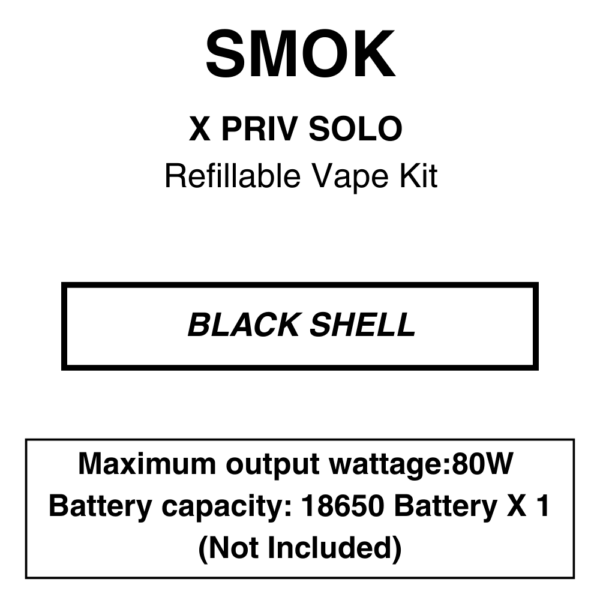SMOK - X Priv Solo - Pod Mod Kit - 80W - Batteries Not Included - Image 6