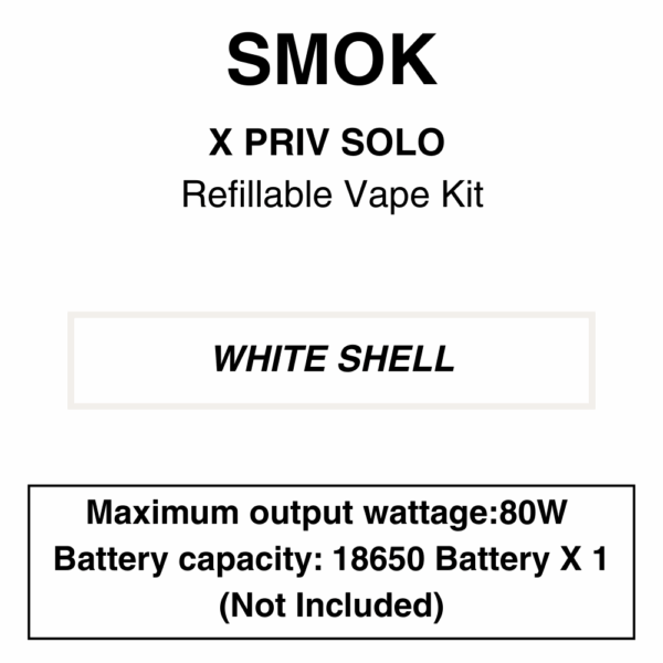 SMOK - X Priv Solo - Pod Mod Kit - 80W - Batteries Not Included - Image 4