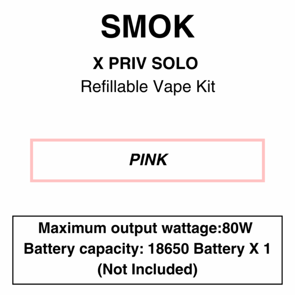 SMOK - X Priv Solo - Pod Mod Kit - 80W - Batteries Not Included - Image 3