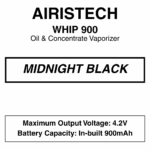Airistech - Whip 900 - Concentrate Vaporiser - 900mAh - Dual Charging Port - Image 6