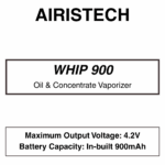 Airistech - Whip 900 - Concentrate Vaporiser - 900mAh - Dual Charging Port