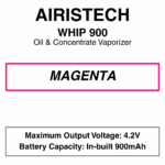Airistech - Whip 900 - Concentrate Vaporiser - 900mAh - Dual Charging Port - Image 4