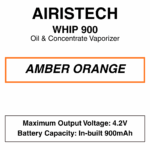 Airistech - Whip 900 - Concentrate Vaporiser - 900mAh - Dual Charging Port - Image 5