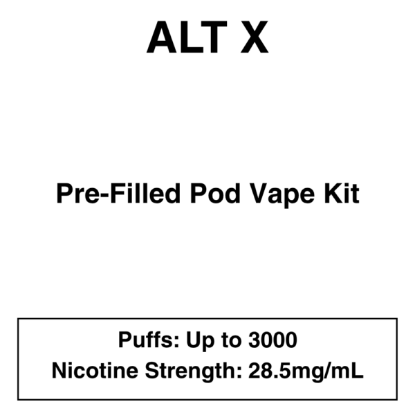 alt. X - Pod Vape Kit - 28.5mg/mL - Image 1