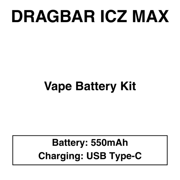 Dragbar Icz Max - Battery Device - Pods Not Included - Image 1