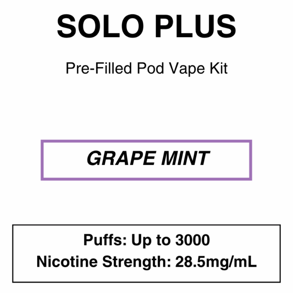 Solo plus - Pod Vape Kit - 28.5mg/mL Nicotine - Image 4