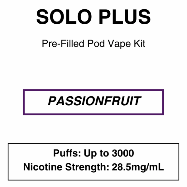 Solo plus - Pod Vape Kit - 28.5mg/mL Nicotine - Image 3
