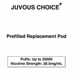 Juvous - Choice Plus - Prefilled Replacement Pod - 20000 Puffs - 28.5mg/mL