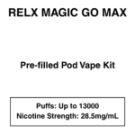RELX - MagicGo Max - Prefilled Pod Vape Kit - 13000 Puffs - 28.5mg/mL Nicotine