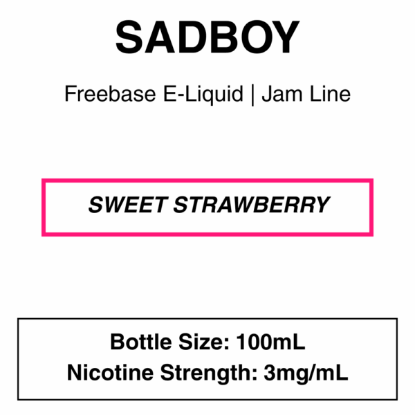 Sadboy Jam Line Freebase E-Liquid 100ml - Image 2