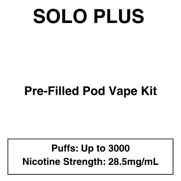 Solo plus - Pod Vape Kit - 28.5mg/mL Nicotine - Image 1