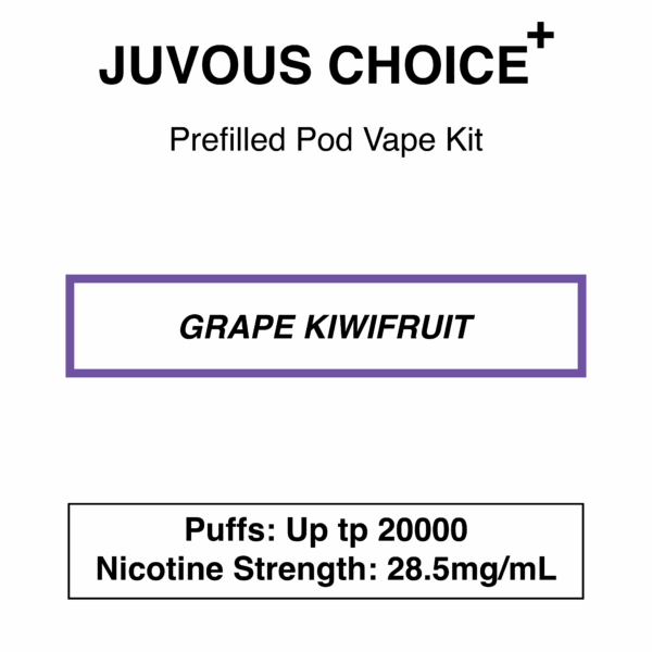Juvous - Choice Plus - Prefilled Pod Vape Kit - 20000 Puffs - 28.5mg/mL Nicotine - Image 8
