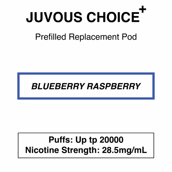Juvous - Choice Plus - Prefilled Replacement Pod - 20000 Puffs - 28.5mg/mL - Image 10