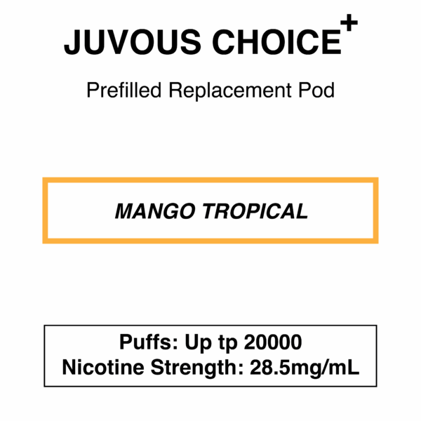 Juvous - Choice Plus - Prefilled Replacement Pod - 20000 Puffs - 28.5mg/mL - Image 7