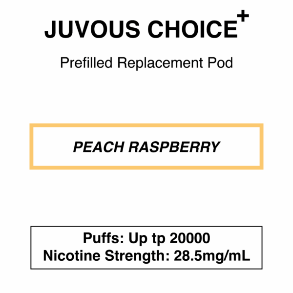 Juvous - Choice Plus - Prefilled Replacement Pod - 20000 Puffs - 28.5mg/mL - Image 6