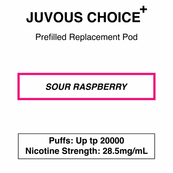 Juvous - Choice Plus - Prefilled Replacement Pod - 20000 Puffs - 28.5mg/mL - Image 5