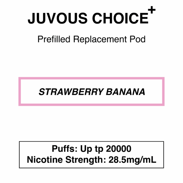 Juvous - Choice Plus - Prefilled Replacement Pod - 20000 Puffs - 28.5mg/mL - Image 4
