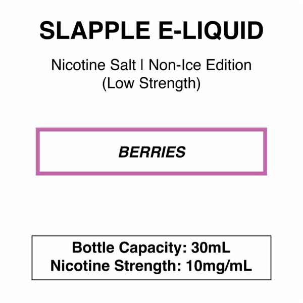 Slapple E-Liquid - Nicotine Salt - Non Ice Edition - 10mg/mL & 20mg/mL Nicotine Strength - Image 3