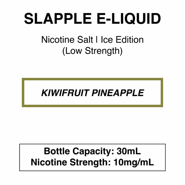 Slapple E-Liquid - Nicotine Salt - Ice Edition - 10mg/mL & 20mg/mL Nicotine Strength - Image 3