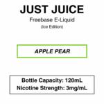 Just Juice - Freebase- 70/30 - 120ml - 3mg - Image 3