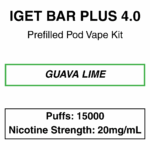 IGET - Bar Plus 4.0 - Prefilled Vape Kit - 20mg/mL Nicotine - 15000 Puffs - Image 9