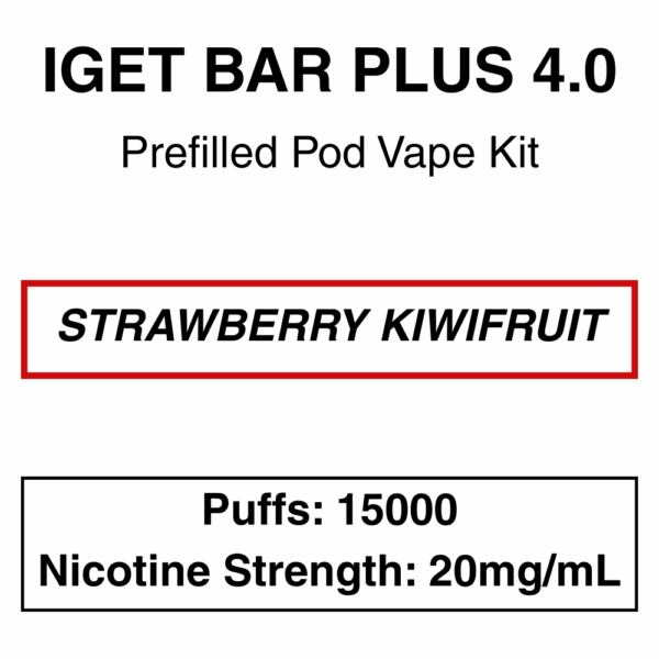 IGET - Bar Plus 4.0 - Prefilled Vape Kit - 20mg/mL Nicotine - 15000 Puffs - Image 13